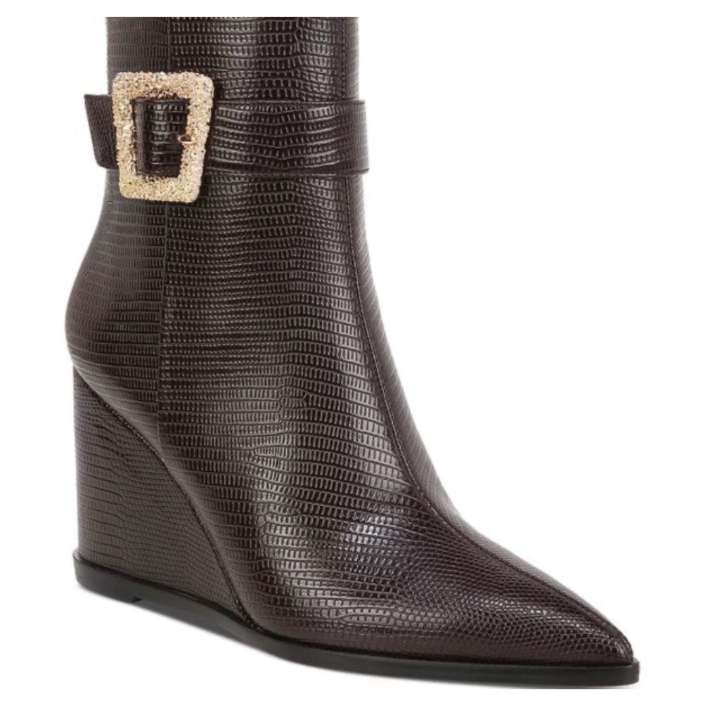 Sam Edelman Weslie Buckle Wedge Boot